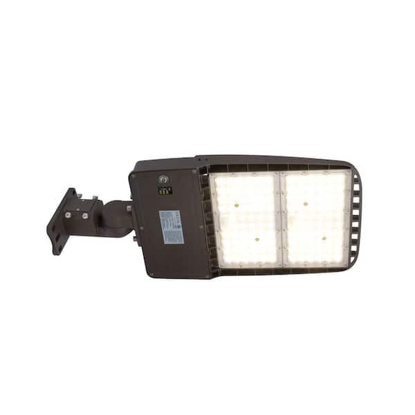 LED Dark Bronze Area Light-43,200 Lumens, Selectable Lumes, IP65 Waterproof, Dusk to Dawn with Photocell, Type IV