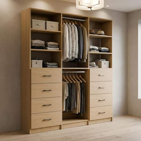 MODULAR CLOSETS Alto Collection 66 in. W White Tower System 2 4