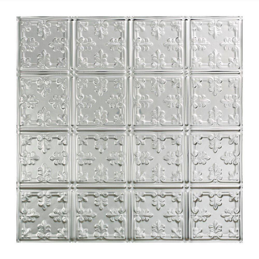 Easy Installation Traditional Style/Pattern #10 Brushed Aluminum Lay in Ceiling Tile/Ceiling Panel FASÄDE One 2 x 2 Tile