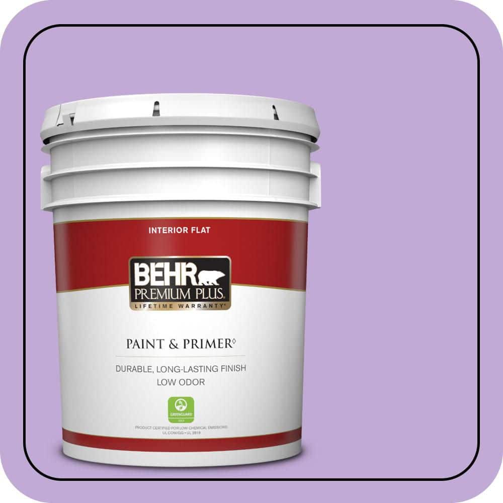 5 gal. #MQ4-59 Purple Gladiola Flat Low Odor Interior Paint & Primer price history on PriceWatchPro