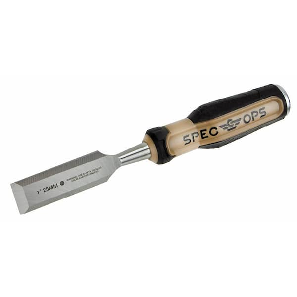 Wood Chisel, 1 in. Blade, High-Carbon Steel Blade, Shock-Absorbing Grip