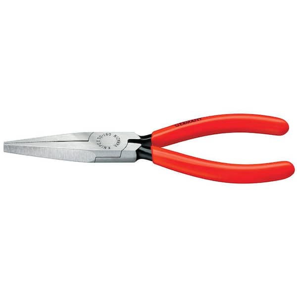 KNIPEX 5-1/2 in. Long Nose Pliers-Flat Tips