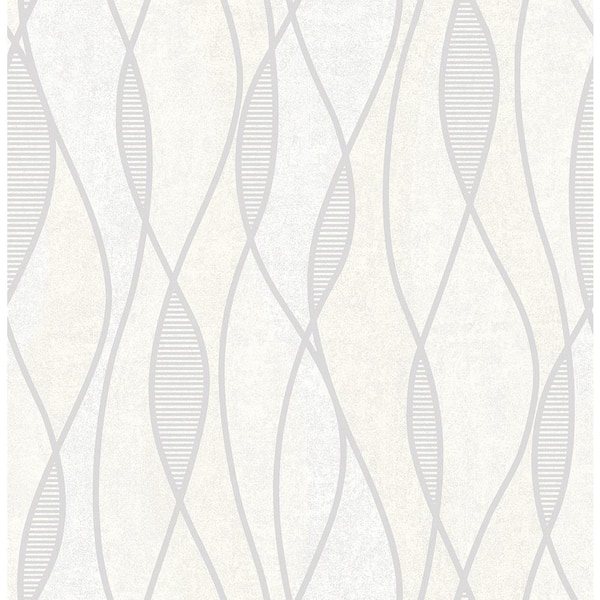 Brewster Gyro Light Grey Swirl Geometric Wallpaper Light Grey Wallpaper Sample