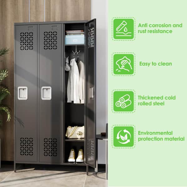 Kaikeeqli Metal Freestanding Cabinet 72 in. H x 35.5 in. W x 16 in