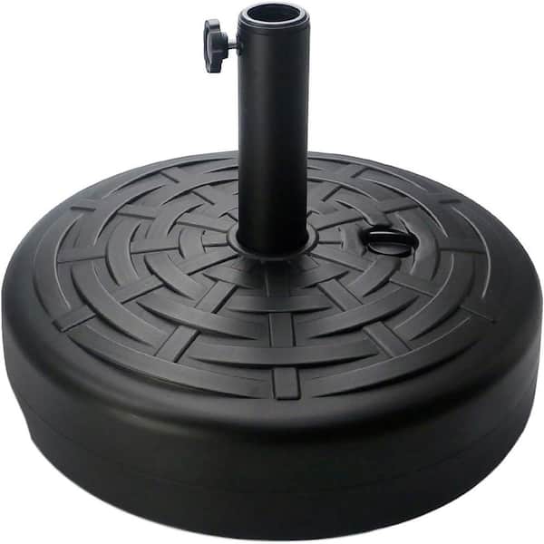 GOSHADOW 4.63 lb. Patio Umbrella Base in Black Outdoor Umbrella Base, Black Base, Water Filled Base, Sand Filled Base