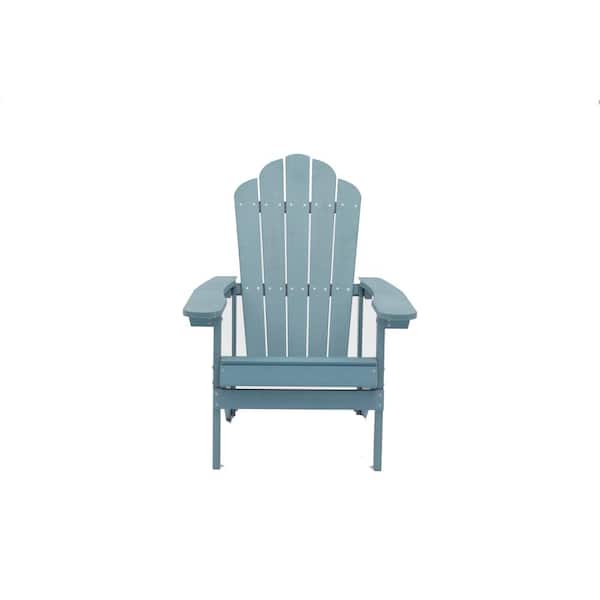 Unbranded Light Blue Reclining Plastic Adirondack Chair