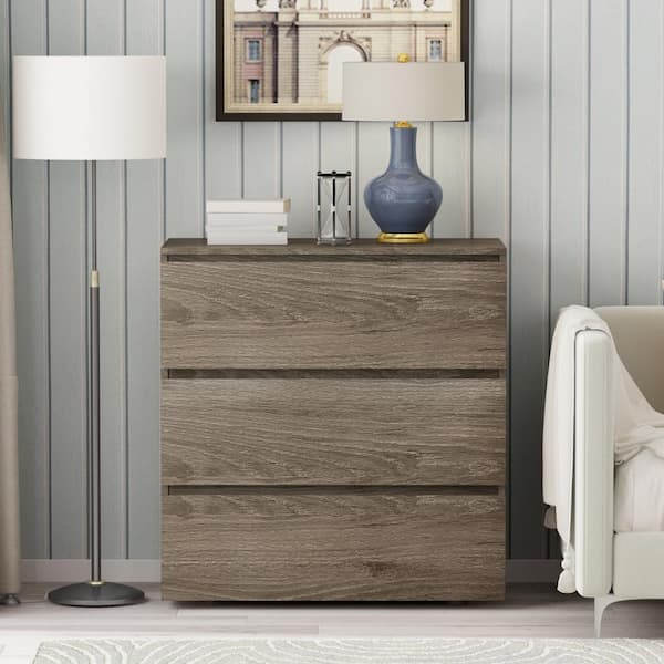Grey and Oak colour top 3+2 drawer storage chest drawer bedroom furniture