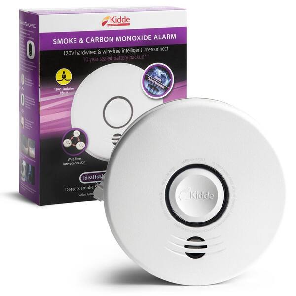 10-Year Worry-Free Hardwired Smoke and Carbon Monoxide Detector with Wire-Free Voice Interconnect 21028759