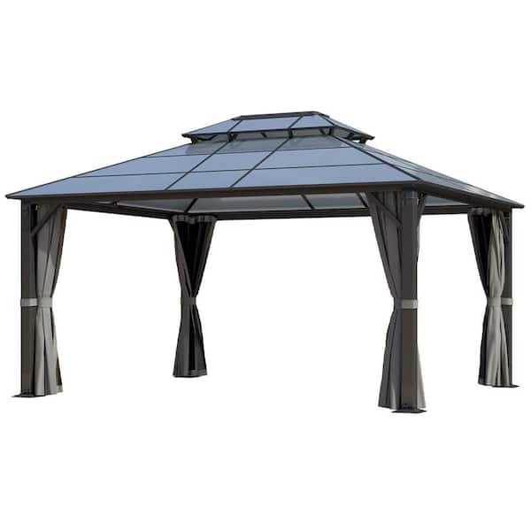 VEIKOUS 16 ft. x 12 ft. Aluminum Gazebo Polycarbonate Double