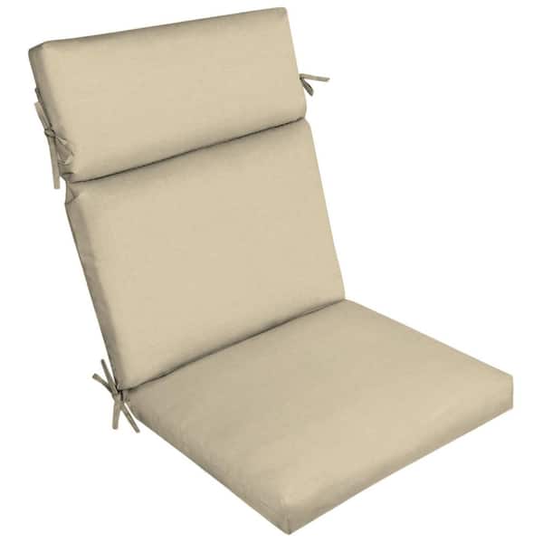 ARDEN SELECTIONS 21 in. x 20 in. Tan Leala Outdoor Dining Chair Cushion