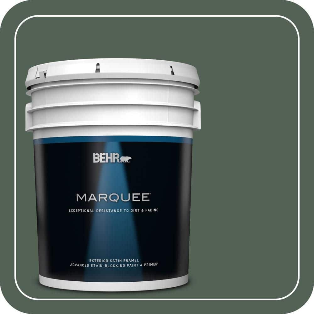 5 gal. #MQ6-14 Northern Glen Satin Enamel Exterior Paint & Primer product image for price tracking
