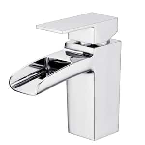 Single-Handle Single-Hole Bathroom Faucet in Chrome