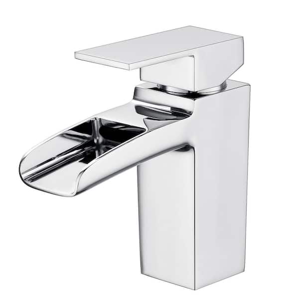 Maincraft Single-Handle Single-Hole Bathroom Faucet in Chrome