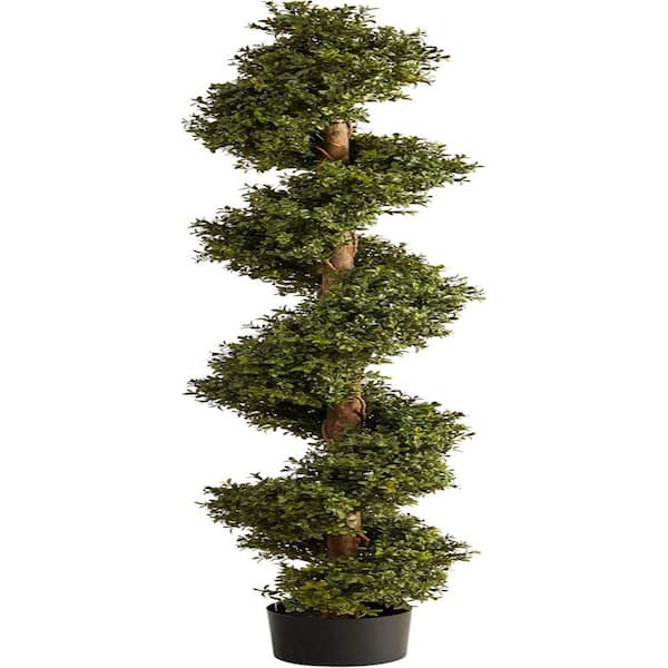 6 ft. Artificial Boxwood Spiral Topiary Tree
