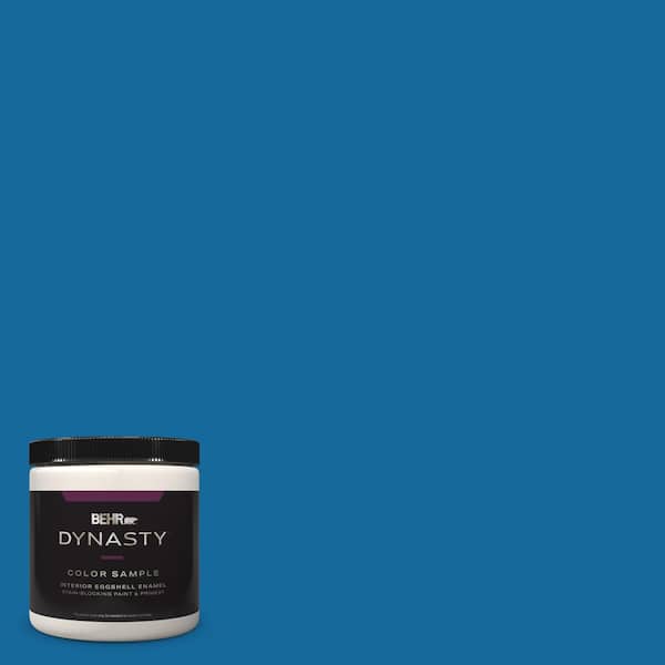 BEHR DYNASTY 8 oz. #P500-7 Cosmic Cobalt Eggshell Enamel Stain-Blocking Interior Paint and Primer Sample