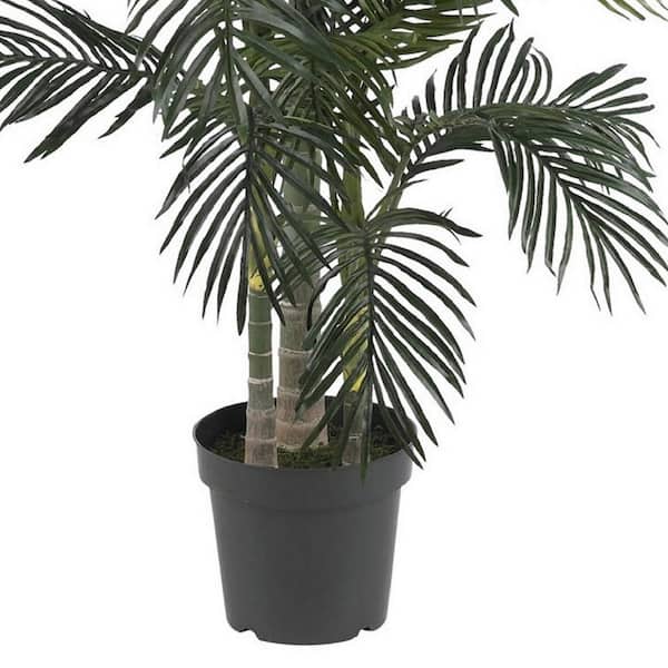 Nearly Natural 6.5 ft. Artificial Golden Cane Palm Tree 5289 - The