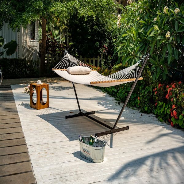 Lazy Daze Hammocks 12 ft. Quilted Fabric Hammock with Soft Pillow