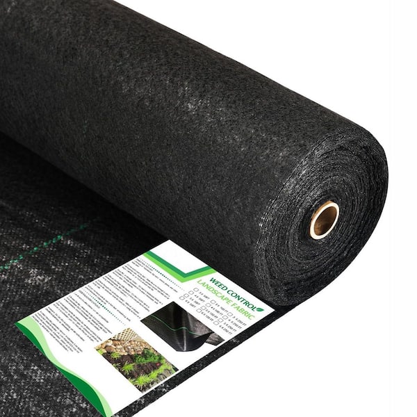 3ft W x 100ft L Heavy Duty Polypropylene Outdoor Weed Barrier Erosion Control Landscape Fabric, 1 Roll