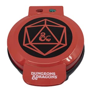 Dungeons and Dragons 20-Sided Die Red American Waffle Maker
