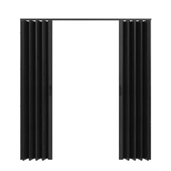 SOCBAZZAR 72 in x 80 in. (Double 36 in. )Black Oak Finished