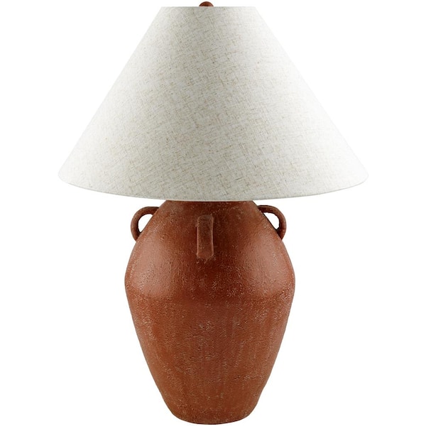 Livabliss Colorado COL-001 28 in. H x 20 in. W x 20 in. D Accent Table Lamp, Red