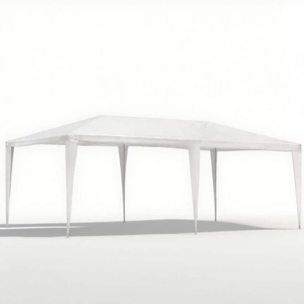 Noble House Penka 10 ft. x 30 ft. White Wedding Party Tent Canopy