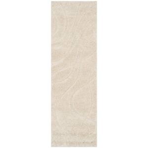 Florida Shag Cream 2 ft. x 11 ft. Runner Rug