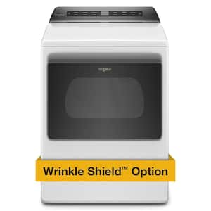 7.4 cu. ft. White Front Load Electric Dryer with AccuDry System