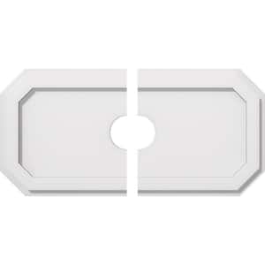 22 in. x 11 in. x 1 in. Emerald Architectural Grade PVC Contemporary Ceiling Medallion (2-Piece)