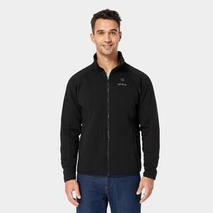 Men's Large Black 7.2-Volt Lithium-Ion Heated Fleece Jacket with (1) 5.2Ah Battery and Charger