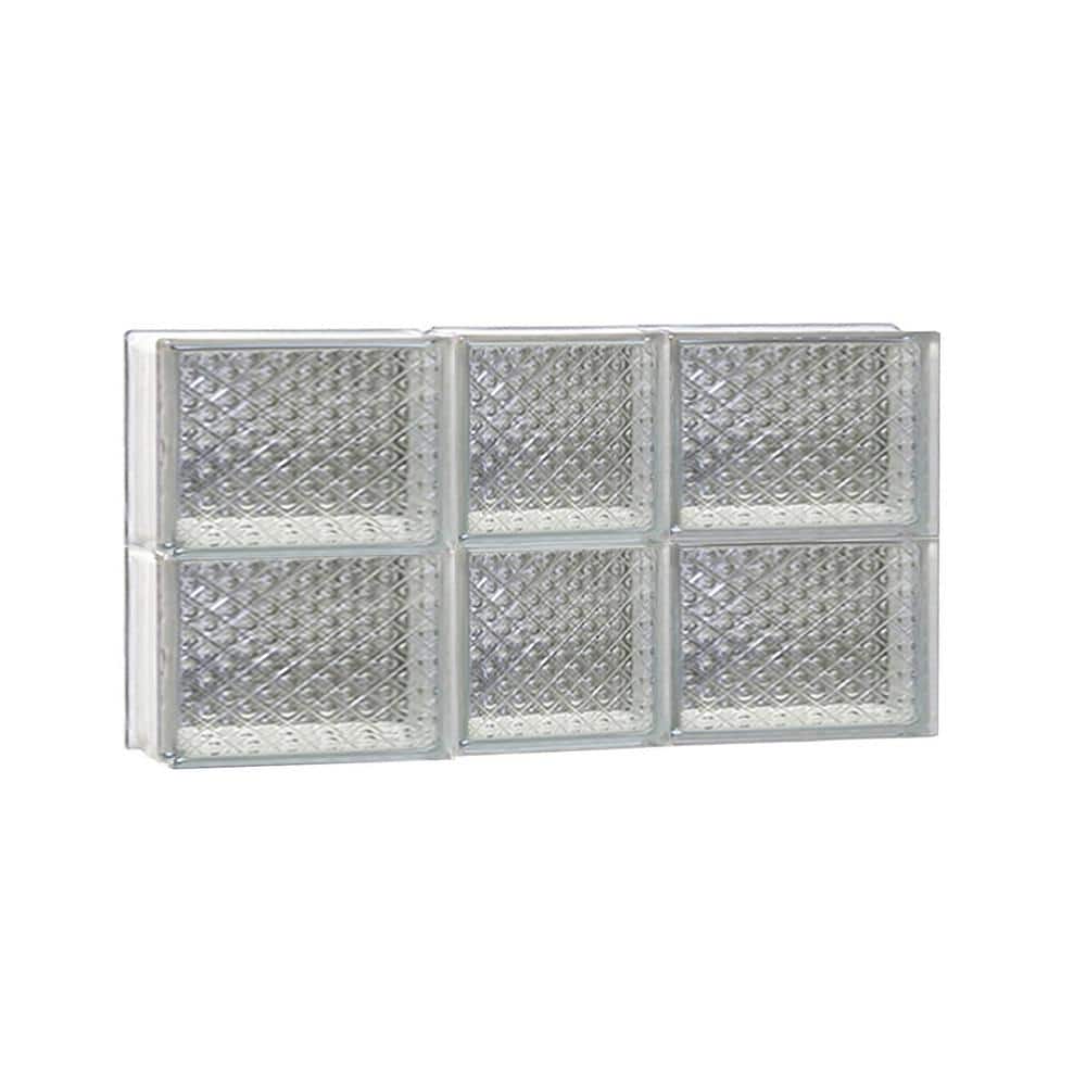 21.25 in. x 11.5 in. x 3.125 in. Frameless Diamond Pattern Non-Vented Glass Block Window price history on PriceWatchPro