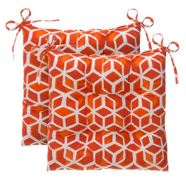 orange garden cushions