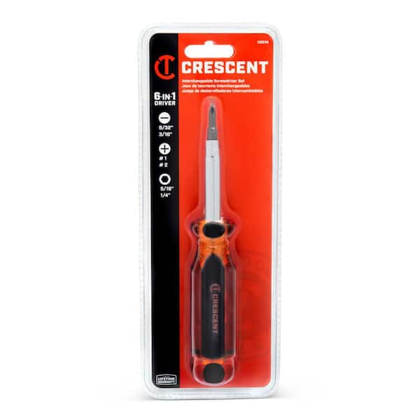 Tournevis Multifonction 6-en-1 CAMVATE Poche, Clés Hexagonales, Outil Compact Rouge