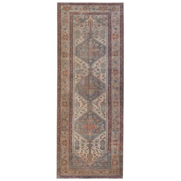 Jaipur Living Machine Washable Arkansas Blue 2 ft. x 6 ft. Medallion Area Rug