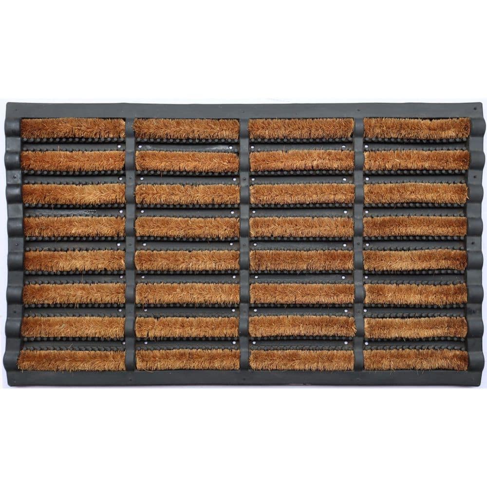 30 in. x 18 in. Black Rubber Outdoor Door Mat price history on PriceWatchPro
