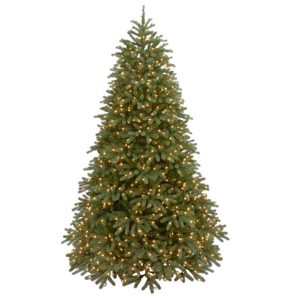 National Tree Company 7.5 ft. Jersey Fraser Fir Medium Artificial Christmas Tree with Warm White LED Lights