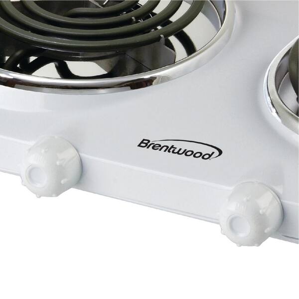 Brentwood - Electric Double Burner - Black