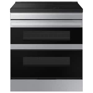 30 in. Bespoke 5-Burner Element Smart Slide-In induction Range 6.3 Cu. Ft. Capacity with Flex Duo in Stainless Steel