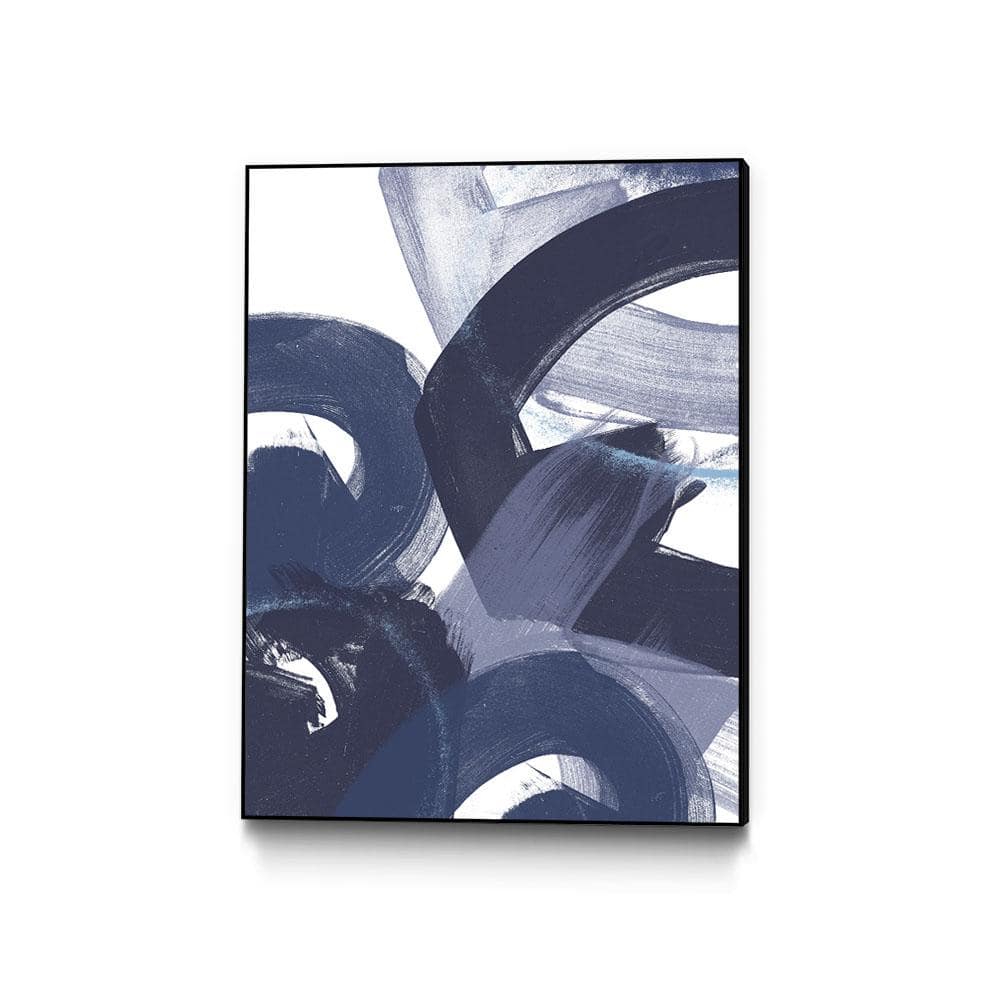 11 in. x 14 in. Blue on Blue II by June Erica Vess Framed Wall Art