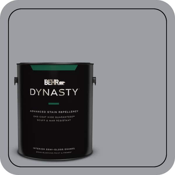 1 gal. #760F-4 Down Pour Semi-Gloss Enamel Interior Stain-Blocking Paint & Primer