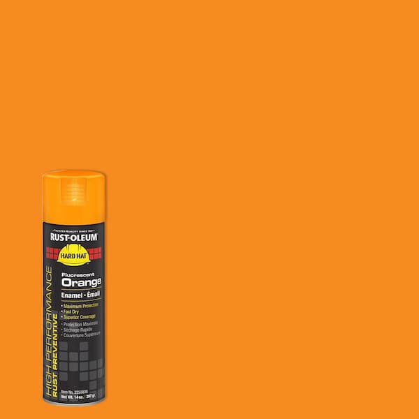 Rust-Oleum 15 oz. Rust Preventative Gloss Fluorescent Orange Spray Paint
