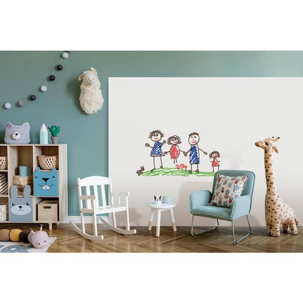 EUCATILE 1/8 in. x 48 in. x 96 in. Thrifty White Tile Board Panel