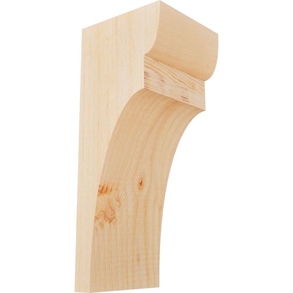 Ekena Millwork 5-1/2 in. x 6 in. x 14 in. Douglas Fir Yorktown Smooth Corbel