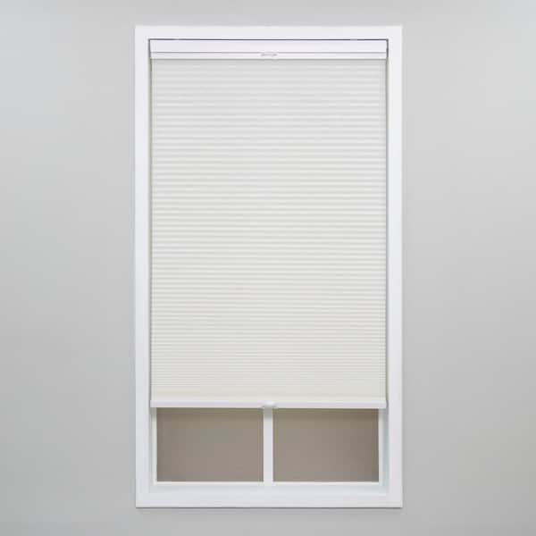 Perfect Lift Window Treatment White Cordless Top-Down Bottom-Up Light Filtering Polyester Cellular Shades - 45.5 in. W x 64 in. L