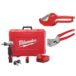 M12 Cordless ProPEX Expansion Tool Kit with (2) 1.5Ah Batteries, (3)Expansion Heads, 2-3/8 in. and 1 in. Pipe/PEX Cutter