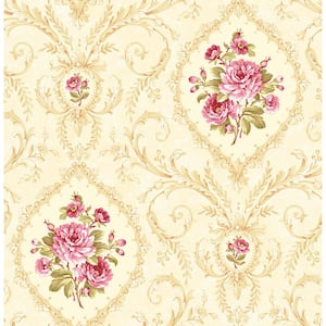 Annabelle Pink Cameo Wallpaper