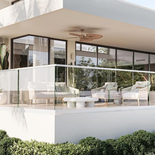 Rana 10 ft. White Aluminum Base Rail