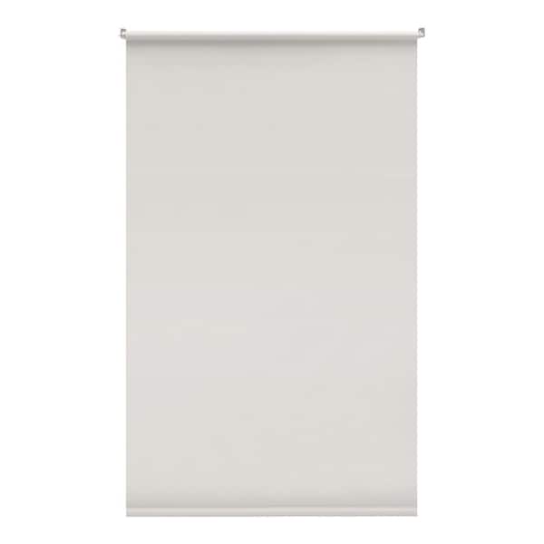 Cut-to-Size White Cordless Room Darkening Vinyl Roller Shade 37.25 in. W x 72 in. L