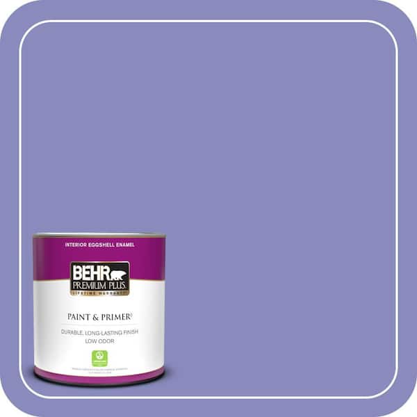 BEHR PREMIUM PLUS 1 qt. #620B-5 Pristine Petal Eggshell Enamel Low Odor Interior Paint & Primer