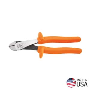 8 in. Insulated High Leverage Diagonal Cutting Pliers with Angled Head